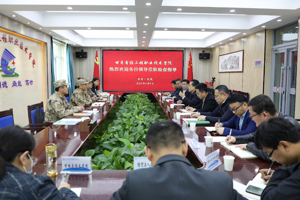 武威军分区大校司令员陈习友一行到我校调研指导征兵工作